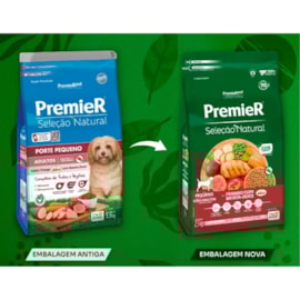 Ração Cães Premier Seleção Natural Adulto Raças Pequenas 1kg Batata Doce