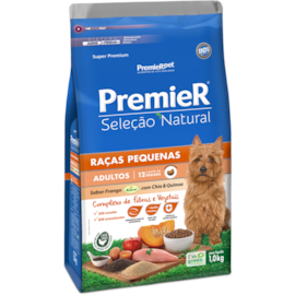 Ração Cães Premier Seleção Natural Adulto Raças Pequenas 1kg Chia e Quinoa