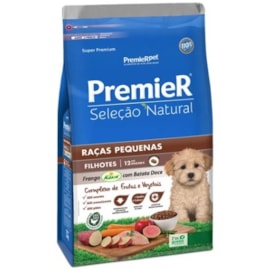 Ração Cães Premier Seleção Natural Filhotes Raças Pequenas 1kg Batata Doce