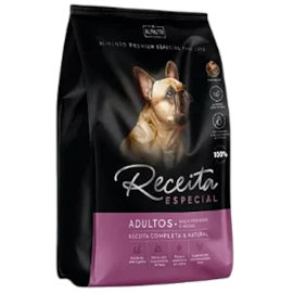 Ração Cães Receita Adulto Raça Pequena e Média 01kg