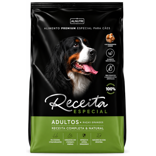 Ração Cães Receita Adulto Raças Grandes 15kg