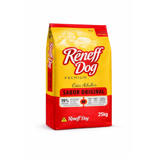 Ração Cães Reneff 25kg Original com 19% de Proteína