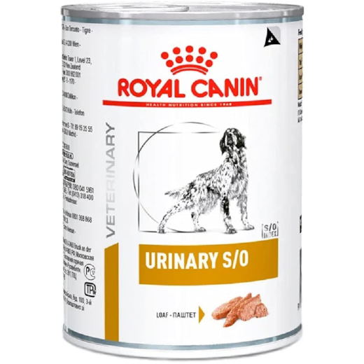 RAÇÃO CÃES ROYAL CANIN LATA URINARY S/O WET 410GR