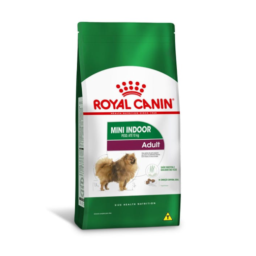 RACAO CAES ROYAL CANIN MINI INDOOR ADULTO 01KG