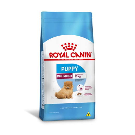 RACAO CAES ROYAL CANIN MINI INDOOR PUPPY 01KG