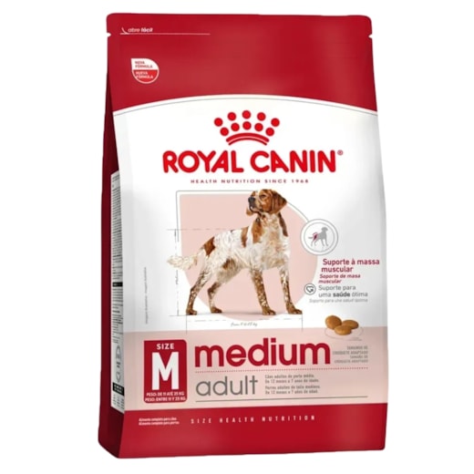 Ração Cães Royal Canin Porte Médio Adulto 12kg