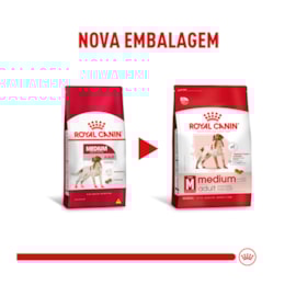 Ração Cães Royal Canin Porte Médio Adulto 12kg