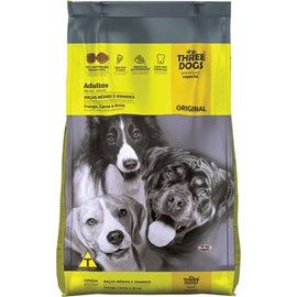 RACAO CAES THREE DOGS AD MED/GDE 15KG