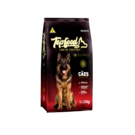 Ração Cães Top Food Adulto 28% 20Kg Frango/Arroz