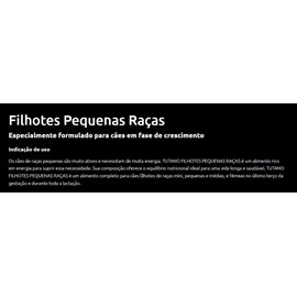 RACAO CAES TUTANO FILHOTES RC PEQUENA 10,1KG