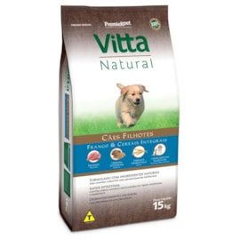 RACAO CAES VITTA NATURAL FILH FRANGO/CEREAIS 15KG