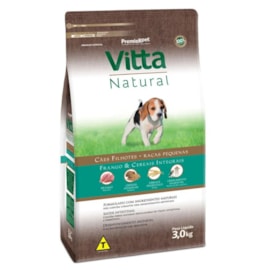 RACAO CAES VITTA NATURAL FILH RC PEQ FRG/CER 03KG