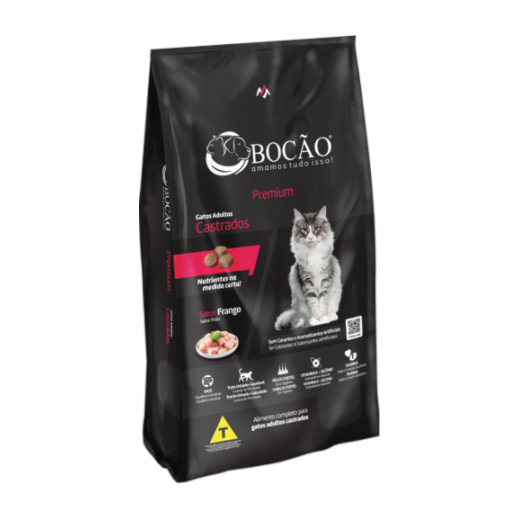 Ração Gato Bocão Castrado Premium 10,1kg