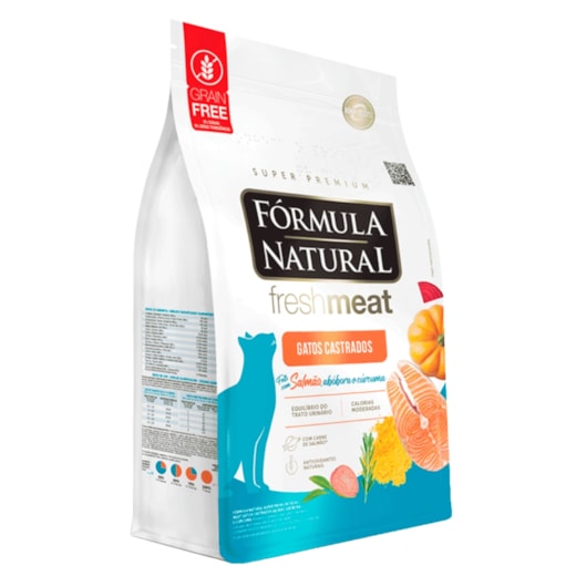Ração Gato Fórmula Natural Adulto Fresh Meat 10,1kg Castrado Salmão