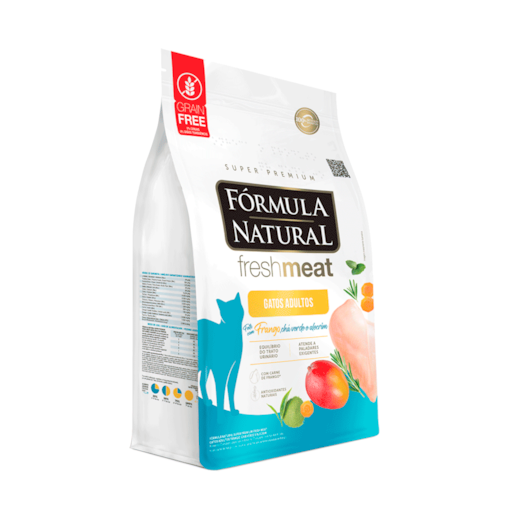 Ração Gato Fórmula Natural Adulto Fresh Meat 1kg Frango