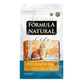 Ração Gato Formula Natural Life 10,1kg Castrado Frango