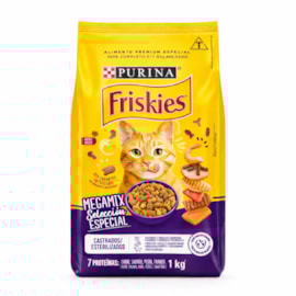 Ração Gato Friskies Adulto Castrado Megamix 01kg