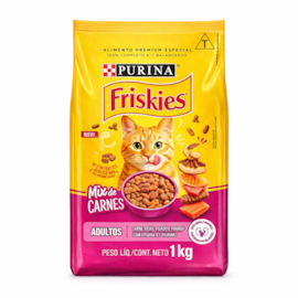 Ração Gato Friskies Adulto Mix de Carne 01kg