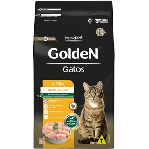 Ração Gato Golden Adulto Frango 1kg