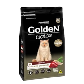 Ração Gato Golden Castrado Carne 3kg