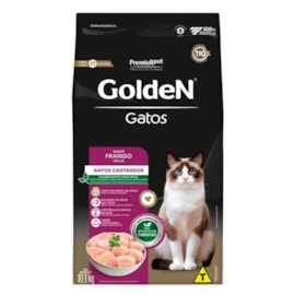 Ração Gato Golden Castrado Frango 10,1kg