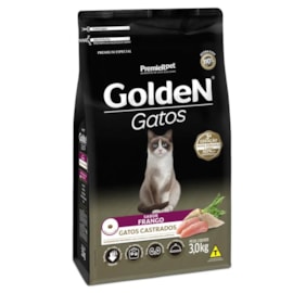 Ração Gato Golden Castrado Frango 3kg