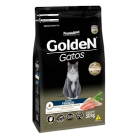 Ração Gato Golden Castrado Frango Sênior 3kg