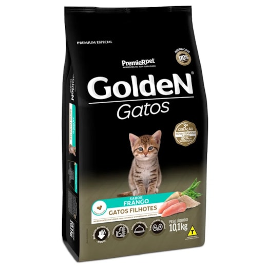 Ração Gato Golden Filhotes Frango 10,1kg