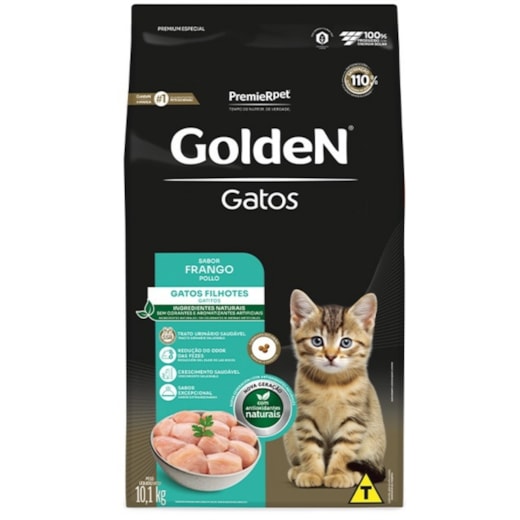 Ração Gato Golden Filhotes Frango 10,1kg