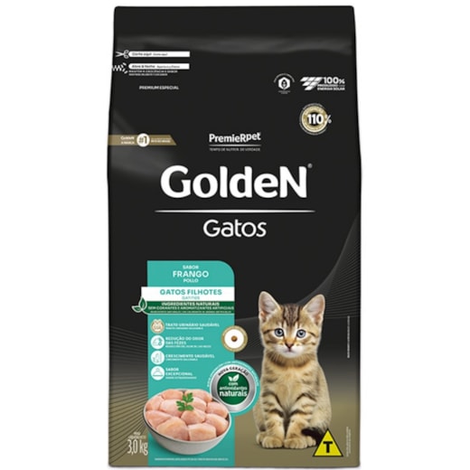 Ração Gato Golden Filhotes Frango 3kg