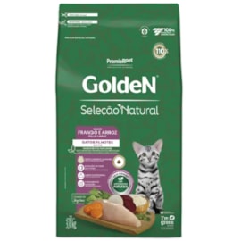 Ração Gato Golden Filhotes Frango e Arroz Seleção Natural 3kg
