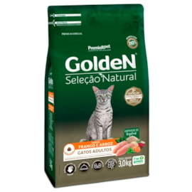 Racao Gato Golden Selecao Natural Ad Frango/Arroz 03Kg