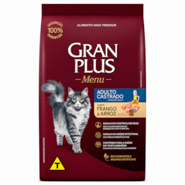 Ração Gato GranPlus Castrado Frango e Arroz 10,1kg