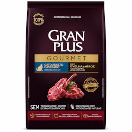 Ração Gato GranPlus Castrado Ovelha e Arroz Gourmet 10,1kg