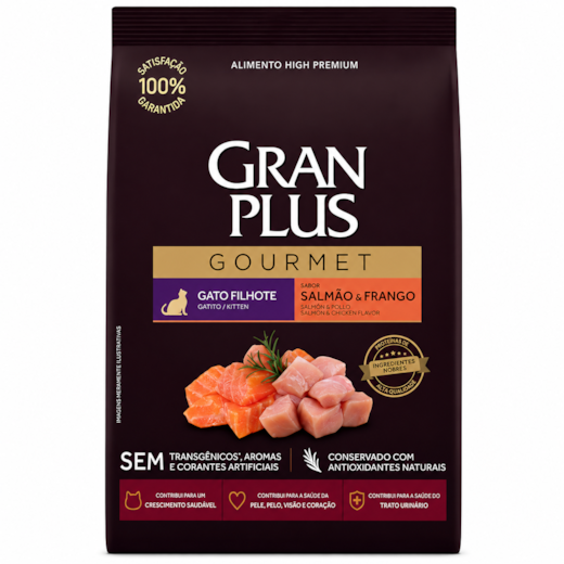 Ração Gato GranPlus Filhote Salmão e Frango 3kg