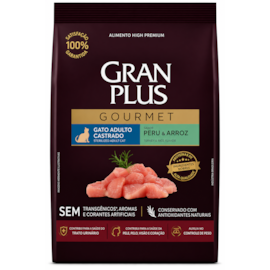 Ração Gato GranPlus Gourmet Castrados Peru e Arroz 10,1kg