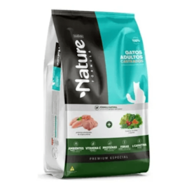 Ração Gato Nature Super Premium Adulto Castrado 3kg