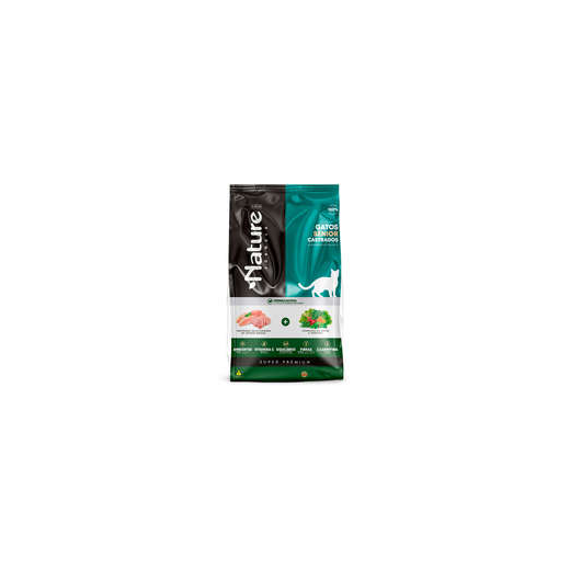 Ração Gato Nature Super Premium Castrados Sênior 7+ 1kg