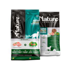 Ração Gato Nature Super Premium Castrados Sênior 7+ 1kg