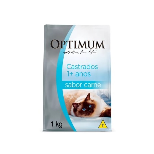 Ração Gato Optimum Adulto Carne 1kg