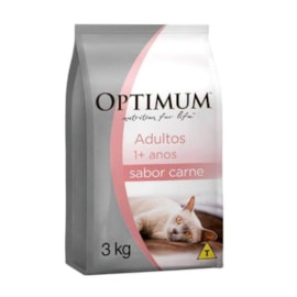 Ração Gato Optimum Adulto Carne 3kg