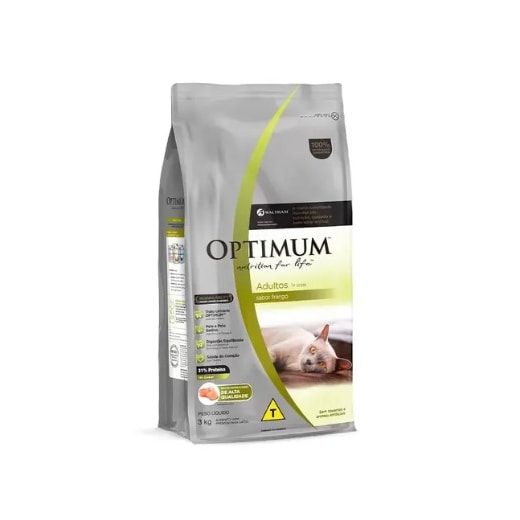 Ração Gato Optimum Adulto Frango 3kg