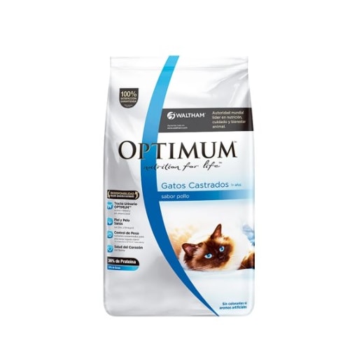 Ração Gato Optimum Castrado Frango 3kg