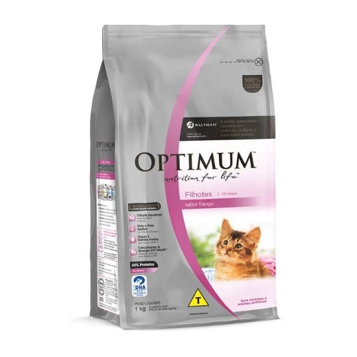 Ração Gato Optimum Filhote Frango 3kg