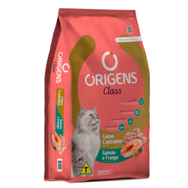 Ração Gato Origens Castrado Class Salmão e Frango 1kg