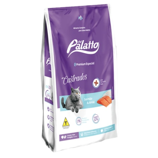 RACAO GATO PET PALATTO CASTRADO 01KG SALMAO/ARROZ