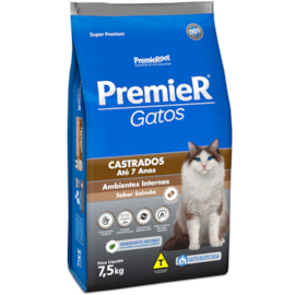 RACAO GATO PREMIER CAST 7,5KG 7 ANOS SALM COD.3014-127