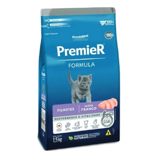 Ração Gato Premier Formula Filhote Frango 1,5kg