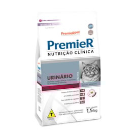Ração Gato Premier Nutrição Clínica Urinário Estruvita 1,5kg