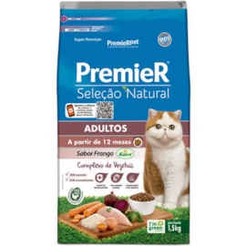 Ração Gato Premier Seleção Natural Adulto 1,5kg